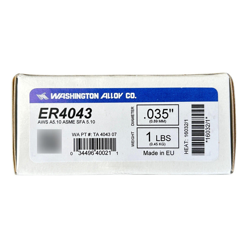 Micro Alambre 4043 Para Aluminio .035 (1lbs) Pro Weld Industrial
