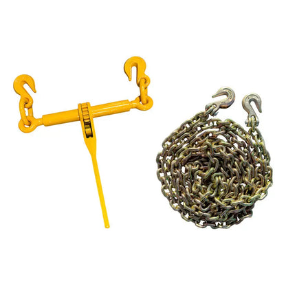 Kit De Cadena 5/16 X 20 Grado 80 Con Tensor Matraca 5/16 Amarillo PW INDUSTRIAL