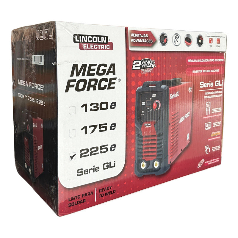 Soldadora Lincoln Electric Mega Force Gli 225 E Stick Tig Pro Weld Industrial