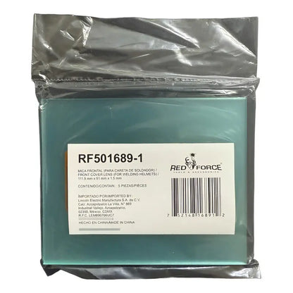 Mica Frontal Para Careta Red Force Rf501689 Paq.con 5 Piezas Transparente Pro Weld Industrial