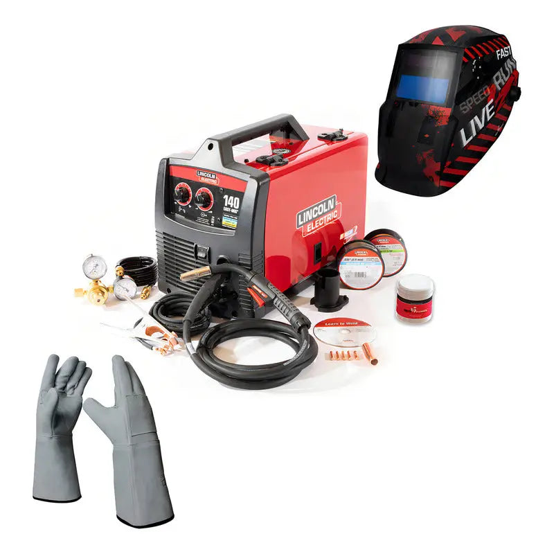 Soldadora Lincoln Electric Easy Mig 140 60hz Rojo Pro Weld Industrial