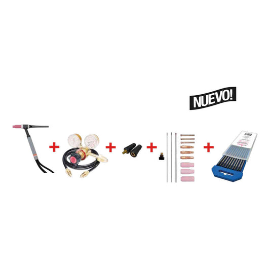 Paquete Kit De Accesorios Tig 17v Lincoln Electri (rf500578) Azul Pro Weld Industrial