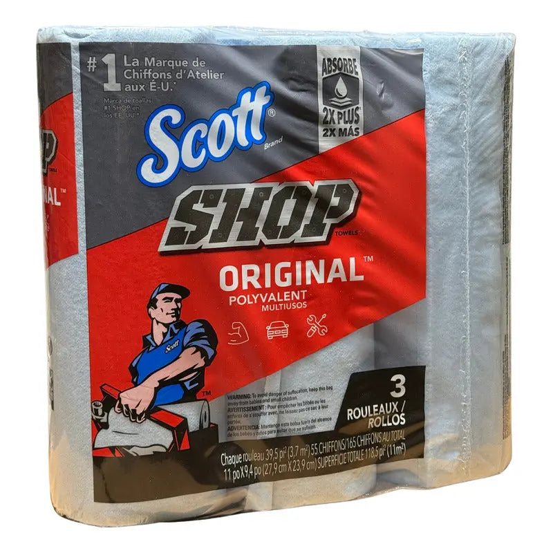 Scott Shop Towel Caja Con 30 Rollos Azul Acero Pro Weld Industrial