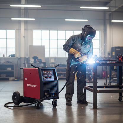 Maquina Para Soldar Multiprocesos Mega Force 257 Mp 220v Rojo