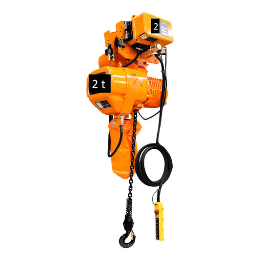 Polipasto Elec. De Cadena Con Trole Wireless 2t/6m 220/440v Naranja 1