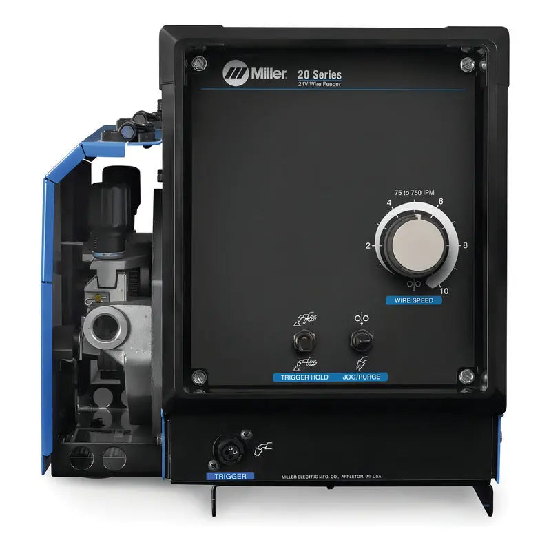 Alimentador De Alambre Serie 20 Básico Miller De 4 Rodillos Color Azul Frecuencia 60 Pro Weld Industrial