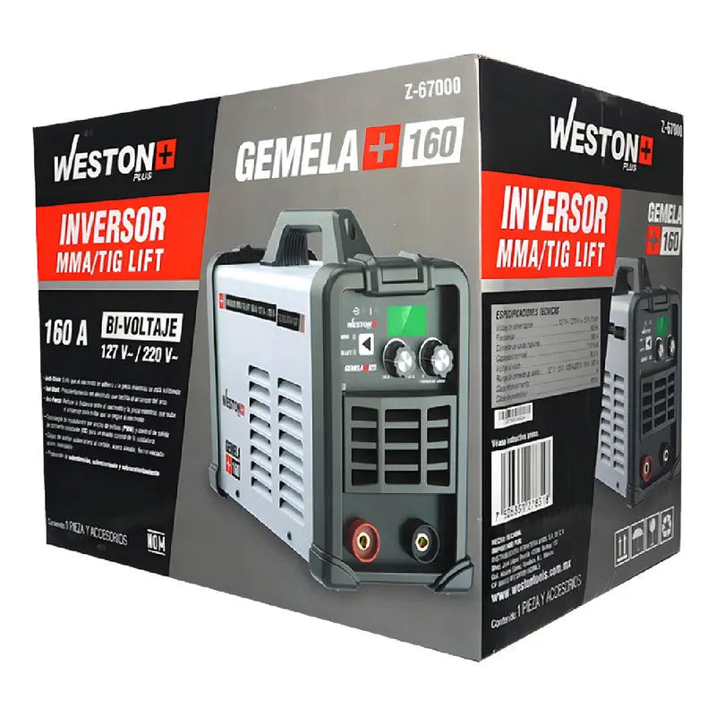 Soldadora Inverter Weston Z-67000 Color Gris Pro Weld Industrial