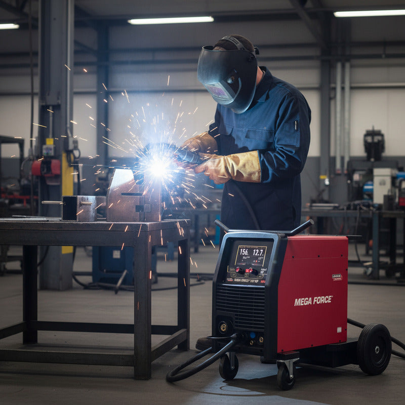 Maquina Para Soldar Multiprocesos Mega Force 257 Mp 220v Rojo
