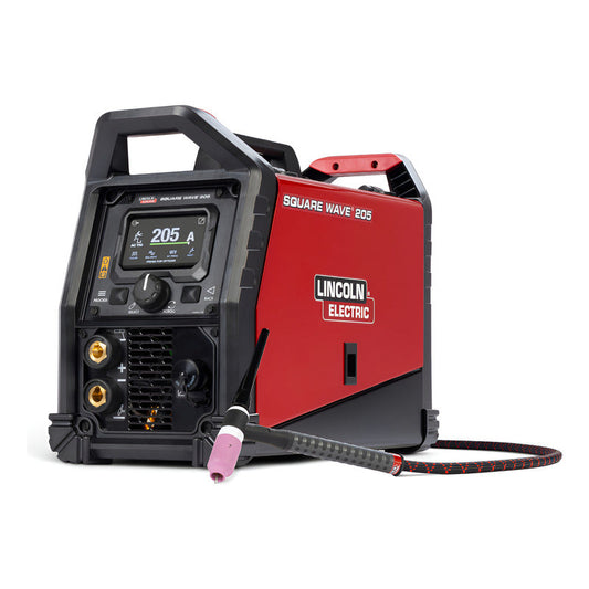 Soldadora Lincoln Electric Square Wave Tig 205 Color Rojo Rojo Pro Weld Industrial