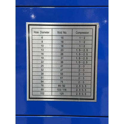 Crimpadora Para Mangueras Hidraulicas 1/4 - 4 (220 V)