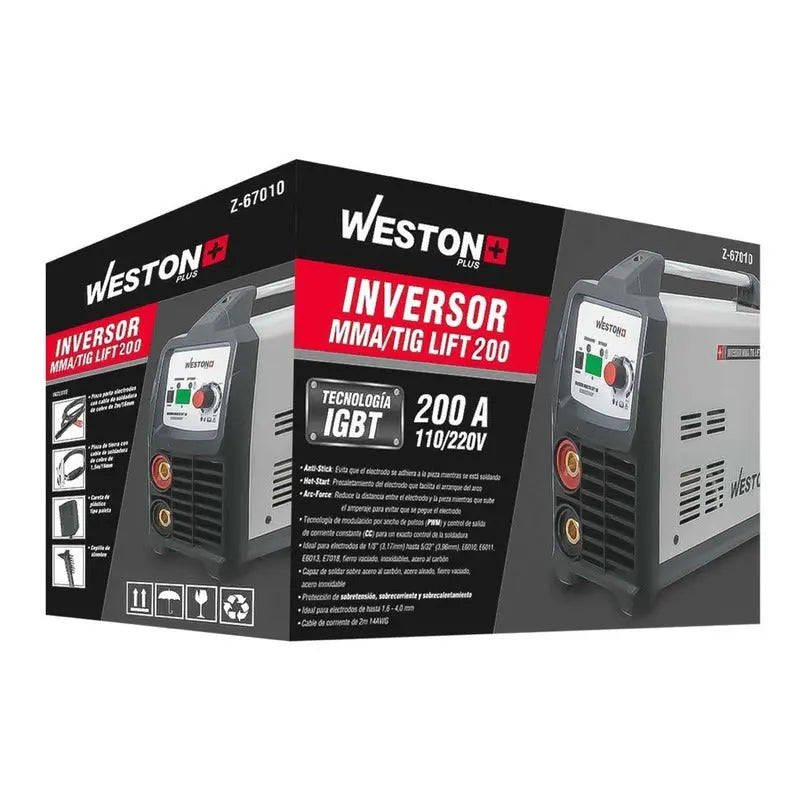 Soldadora Inverter Weston Z-67010 Color Gris/negro Pro Weld Industrial