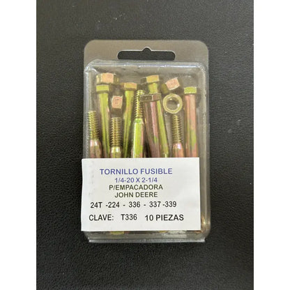 Tornillo Fusible Para Empacadora John Deere 336,337 (10 Pcs Pro Weld Industrial
