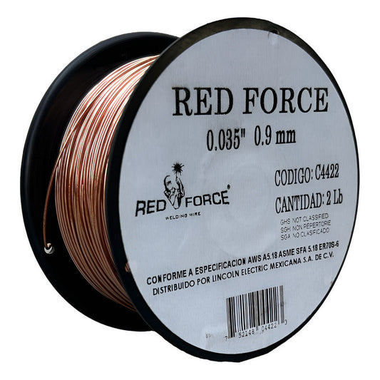 Micro Alambre Er70s-6 Red Force .035  2 Lb/0.907 Kg. Pro Weld Industrial