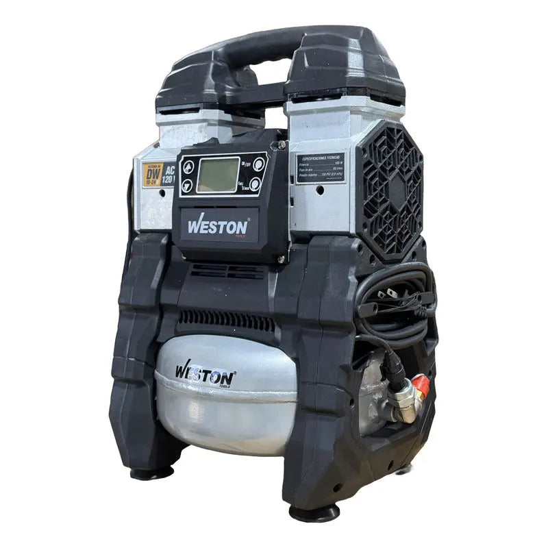 Compresor De Aire Inalambrico Sin Carbones Ac 120v Weston Gris Weston