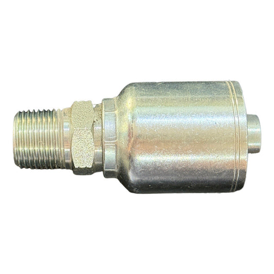 Conector Para Manguera Hidraulica 1/2 Npt X 1/2 Mang. 6 Piez Pro Weld Industrial