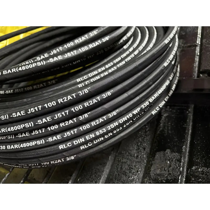 Manguera Hidraulica De 3/8  4,800 Psi Rlc 10 Metros Negro RLC