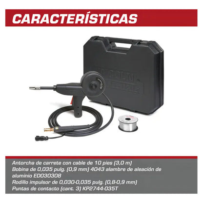 Antorcha Magnum Pro 100sg Spool Gun - Lincoln Electric Color Negro Pro Weld Industrial
