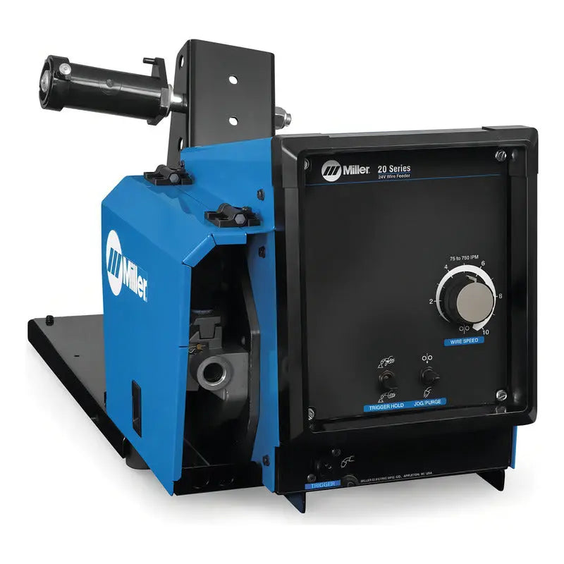 Alimentador De Alambre Serie 20 Básico Miller De 4 Rodillos Color Azul Frecuencia 60 Pro Weld Industrial