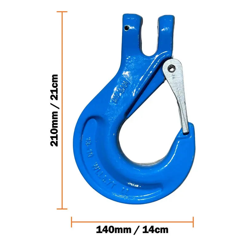 Kit De 2 Ganchos Azules Para Cadena 1/2 Grado 100 Pro Weld Industrial