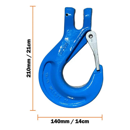 Kit De 2 Ganchos Azules Para Cadena 1/2 Grado 100 Pro Weld Industrial